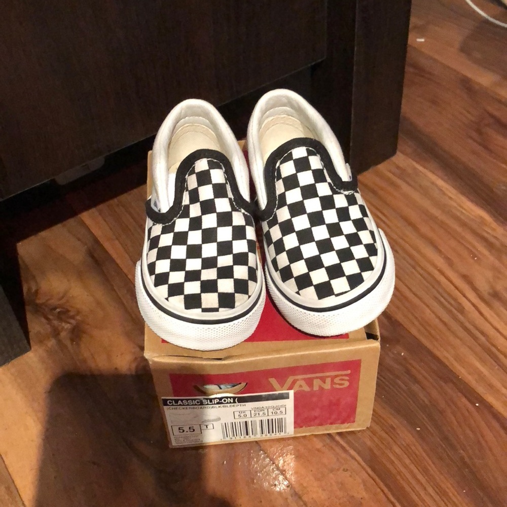 Black and white checkered vans